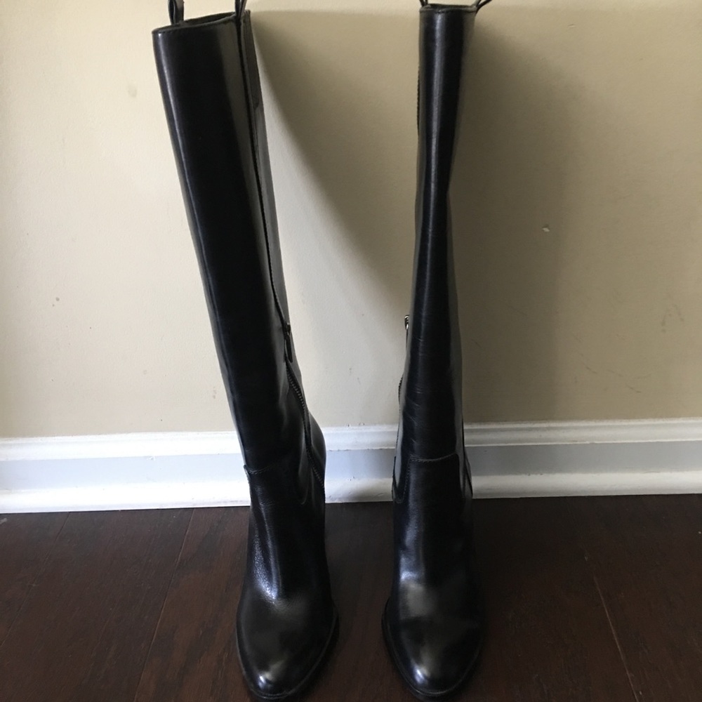 Michael Kors Black Leather Boots - Picture 2 of 6